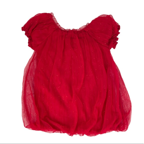 Gymboree and George Outfit, Bubble Top, Jean Skirt, Red, Blue, Girls 4-5 - Picture 3 of 8